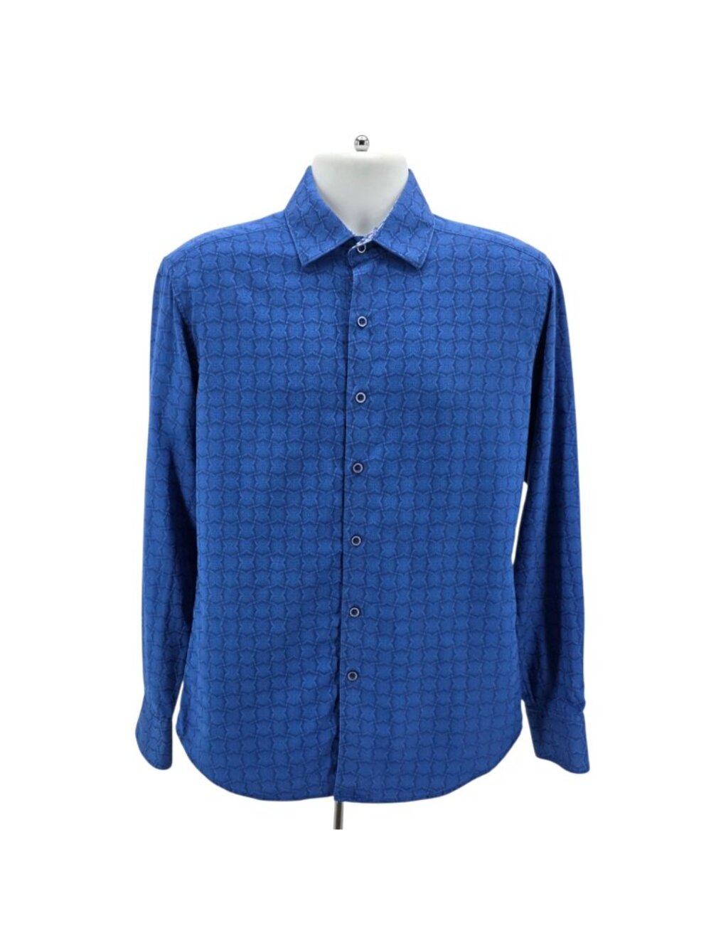 Robert Graham Mens Medium Shirt Classic Fit Geometric Pattern Flip Cuff Paisley